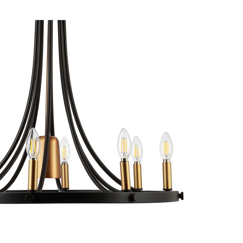 Urbanna Adjustable Iron Transitional Modern LED Chandelier