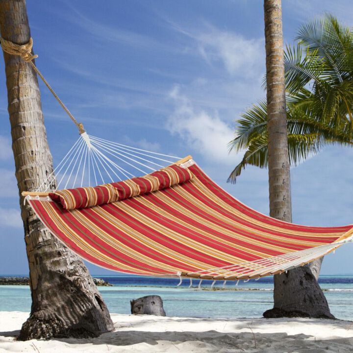 Hivvago Outdoor Hammock with Detachable Pillow