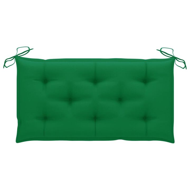 vidaXL Garden Bench Cushion Green 39.4"x19.7"x2.8" Fabric