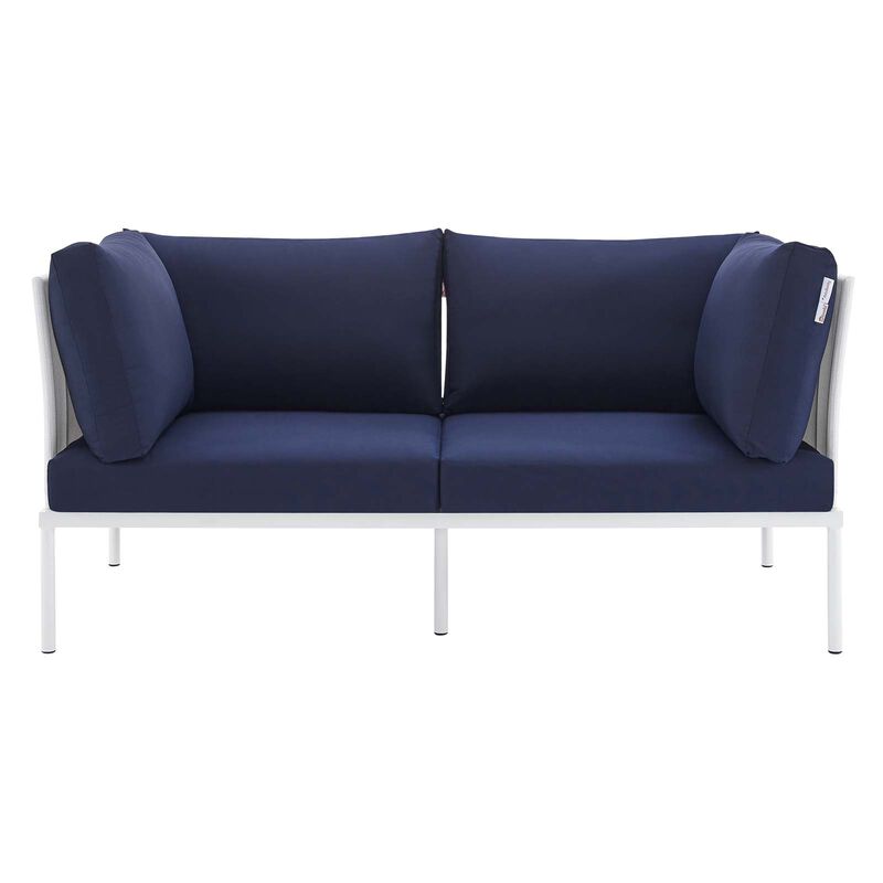 Modway - Harmony Sunbrella® Outdoor Patio Aluminum Loveseat