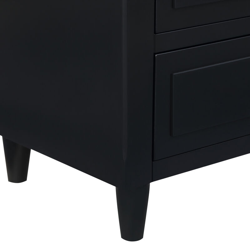 Streamdale 3-Drawer Nightstand Storage Wood Cabinet