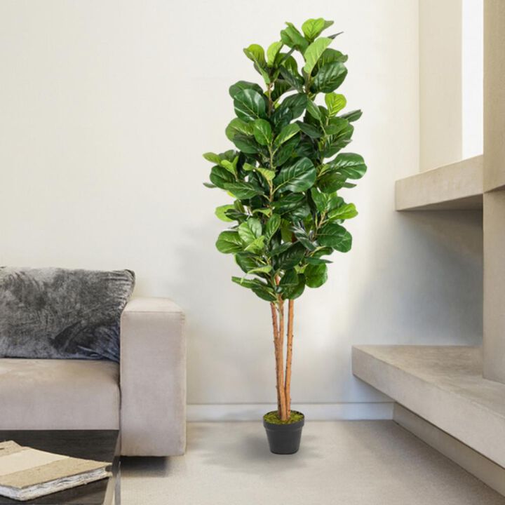 Artificial Banyan Tree Truncated Piano Leaf Simulation Tree for Home & Office Decor