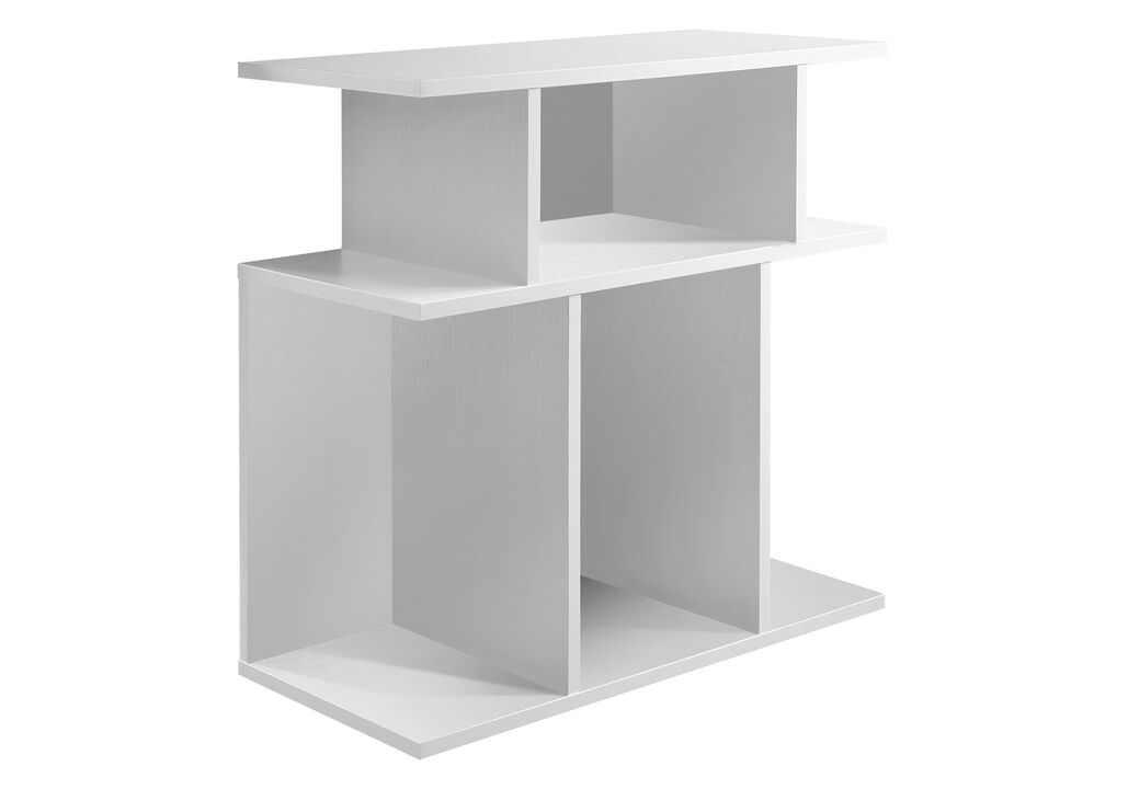 Monarch Specialties I 2475 Accent Table, Side, End, Nightstand, Lamp, Living Room, Bedroom, Laminate, White, Contemporary, Modern