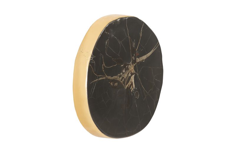 Cast Petrified Wood Round Wall Tile