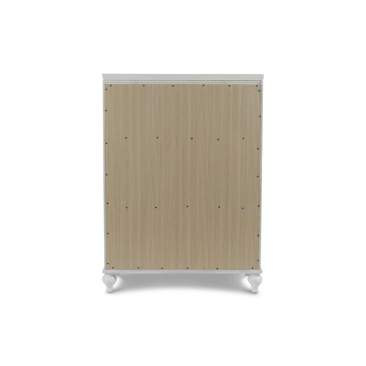 New Classic Furniture Furniture Modern Style Solid Wood Chest in White Finish