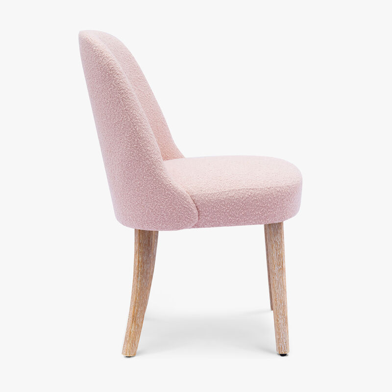 WestinTrends Mid-Century Modern Upholstered Boucle Dining Chair