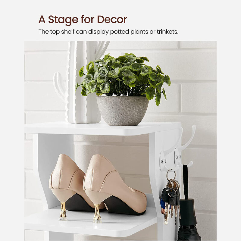 Wood Shoe Rack - 6-Tier Slim Shoe Storage Rack for Stylish Organization