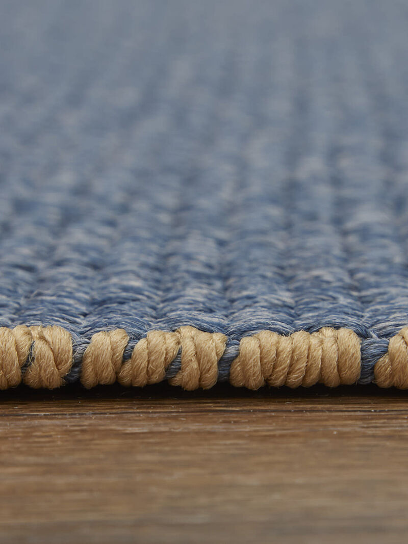 Theo 0827F 10' x 14' Blue/Tan Rug