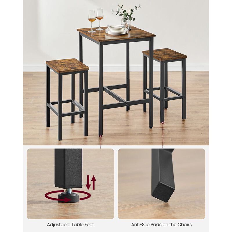 Bar Table and Chairs Set for Modern Dining and Entertaining
