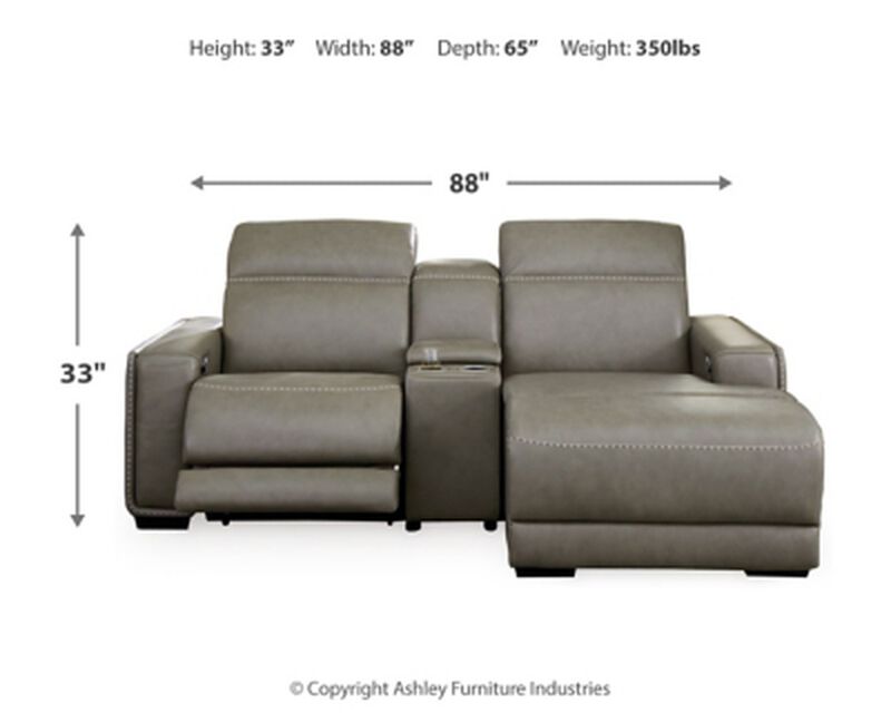 Correze 3PC PWR Recline Sect W/Chaise