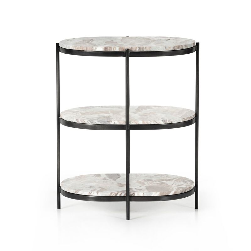 Felix Oval Nightstand in Canyon