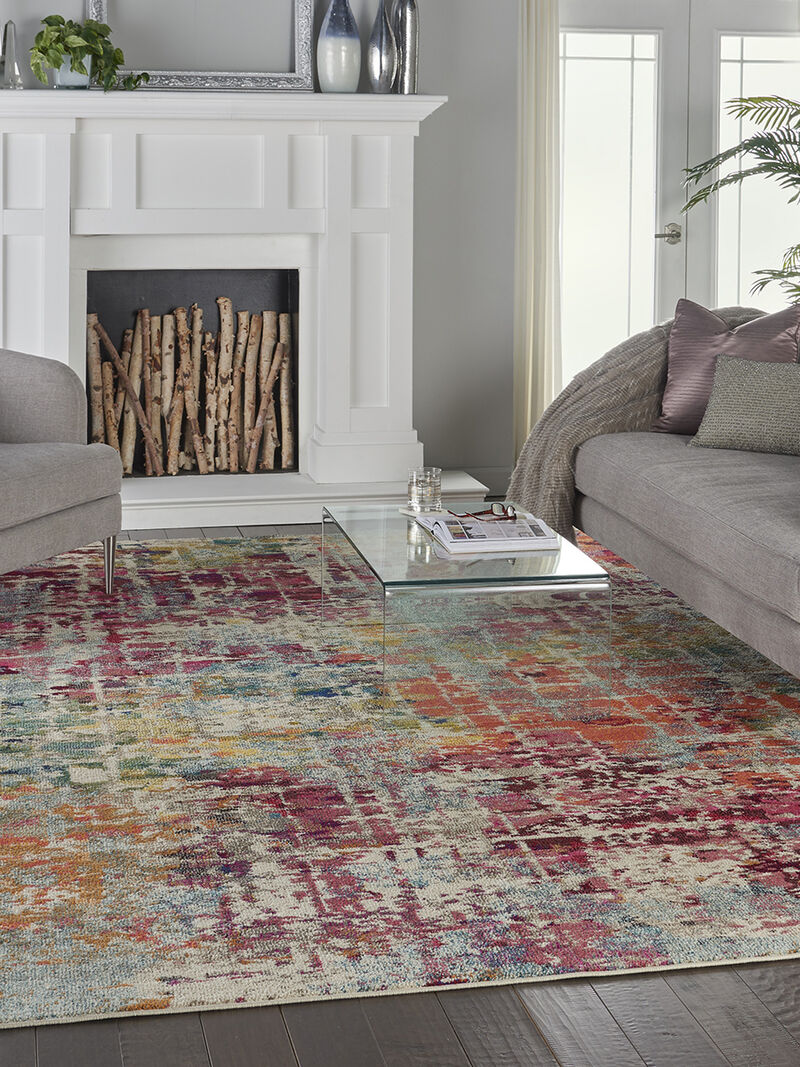 Celestial CES13 Pink/Multicolor 9' x 12' Rug