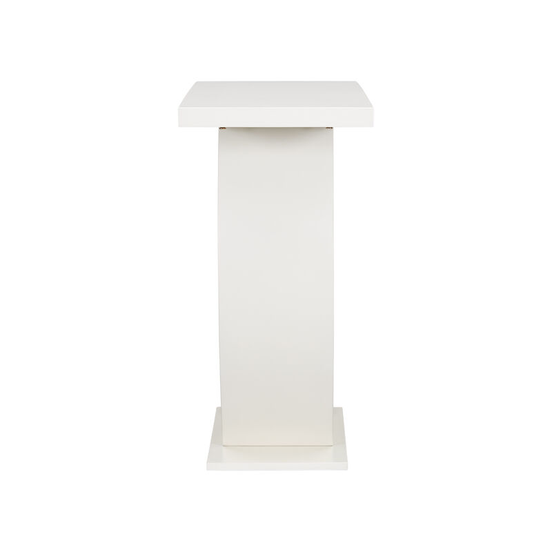 Merax Modern Side Table with Egg-Shaped Base