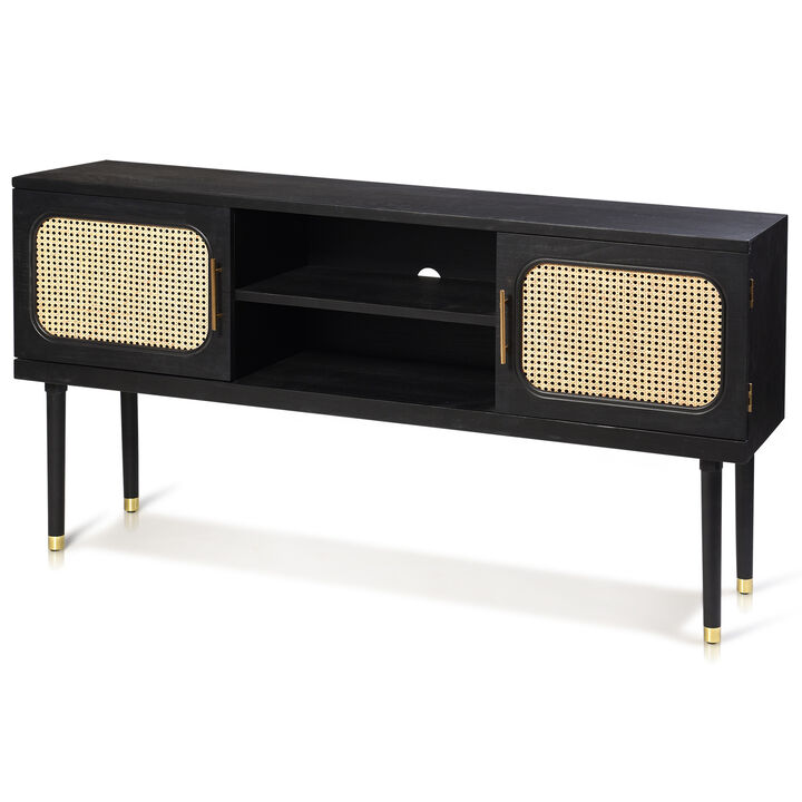 Ebony Wood & Ivory TV Console