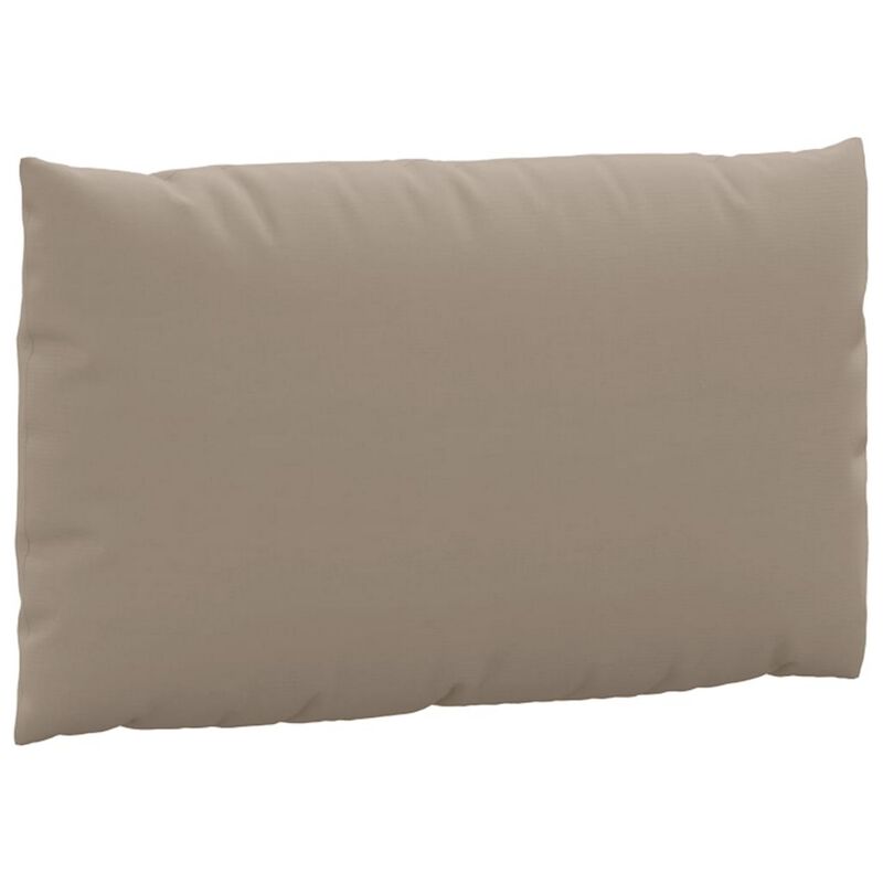 Paom 3pc Outdoor Pallet Cushions, Hollow Fiber, Taupe Oxford Fabric - Benzara
