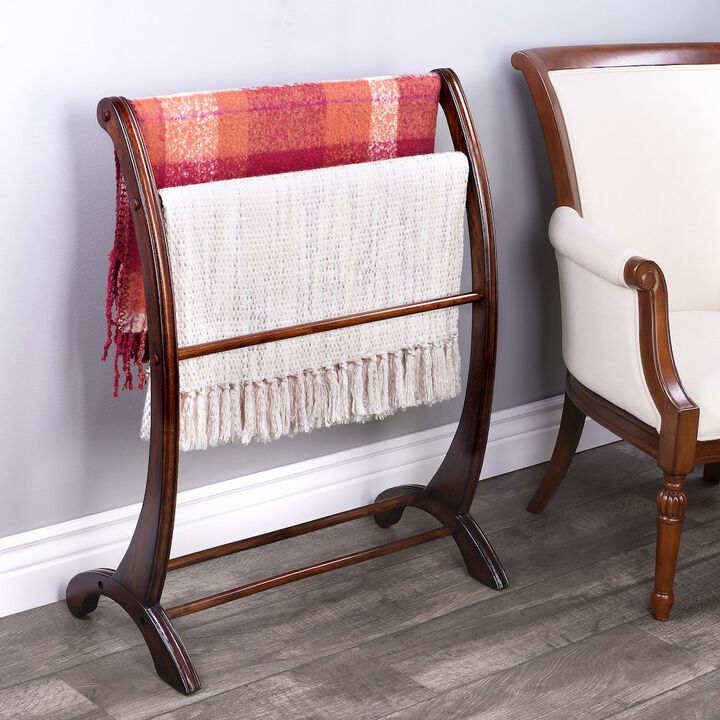 Butler Specialty Company Nathaniel Blanket Stand, Dark Brown