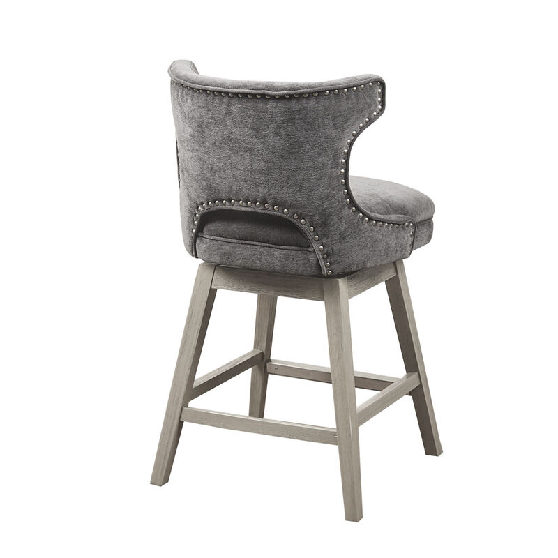 Gracie Mills Paula Transitional Swivel Counter Stool 25.75