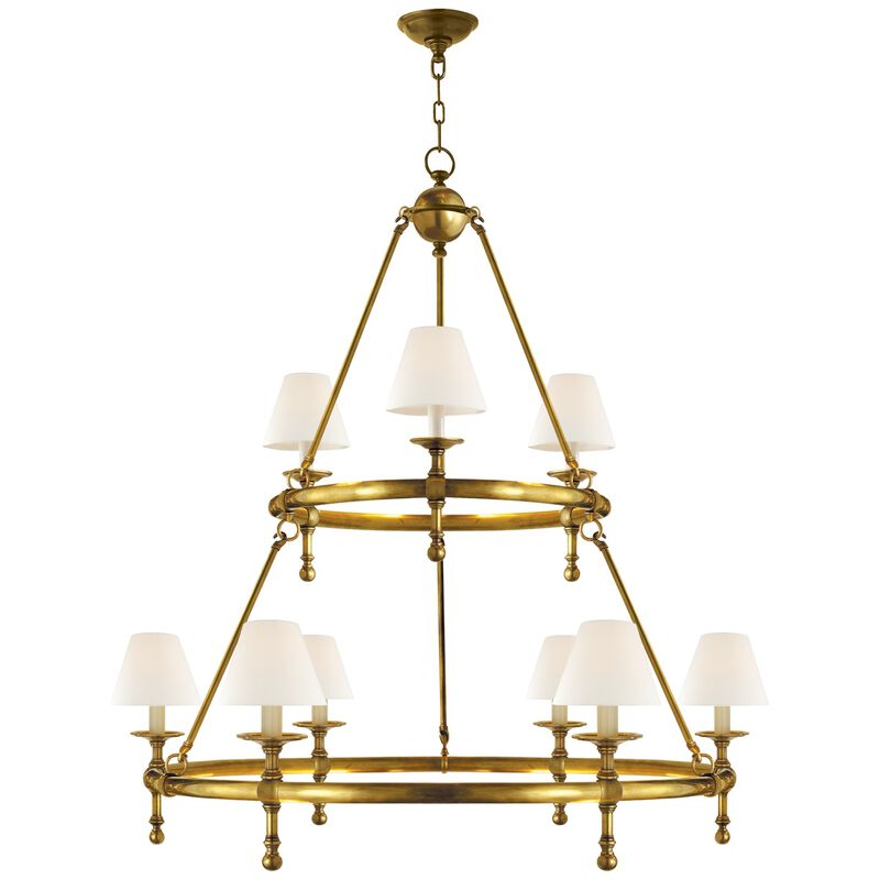 Classic 2-Tier Ring Chandelier