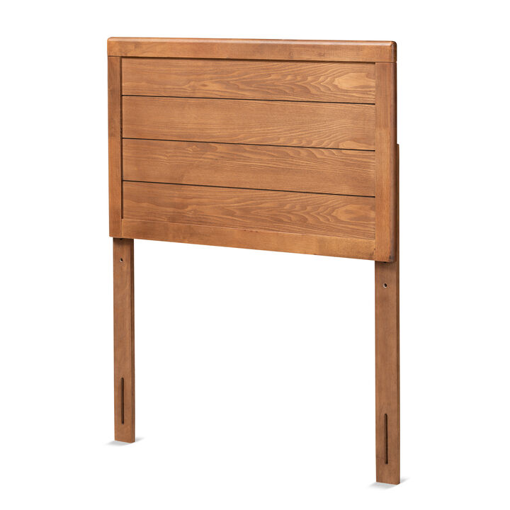 Baxton Studio Seren Mid Century Modern Walnut Brown Finished Wood Twin Size Headboard