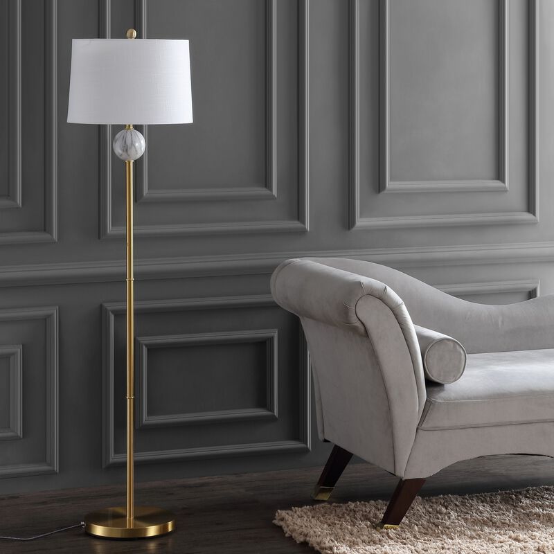 Vaughn Modern Metal/Resin LED Floor Lamp