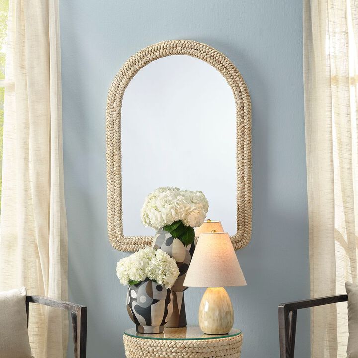 Grain Woven Corngrass Mirror