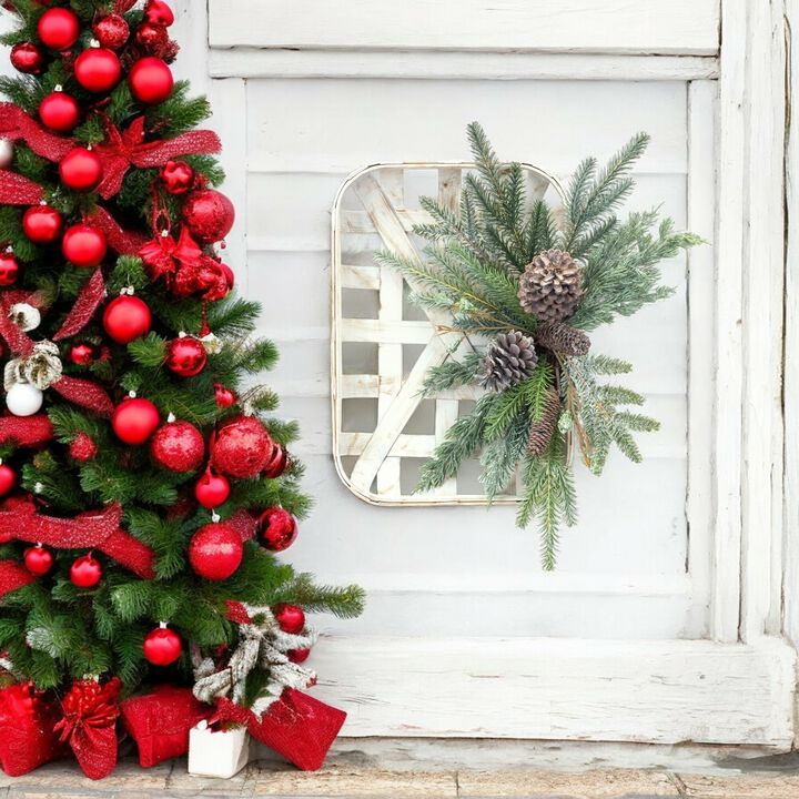 Pine Cone Design Plastic Ornament for Seasonal Home Decor