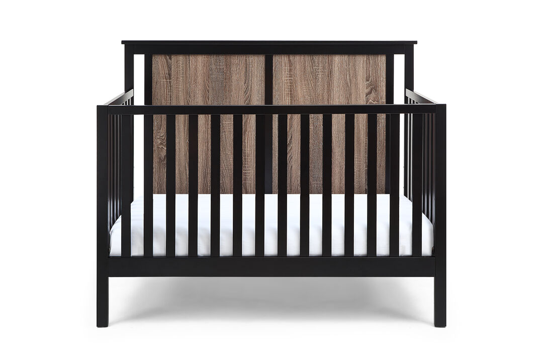 Suite Bebe Connelly 4-in-1 Convertible Crib Black/Vintage Walnut