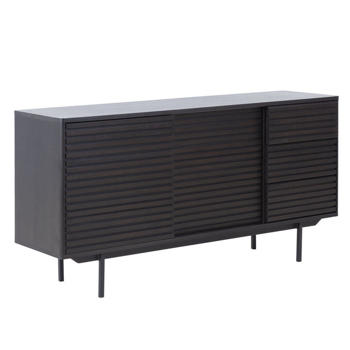 Combo Mid Century Sideboard Buffet Table Or TV Stand With Storage For Living Room Kitchen