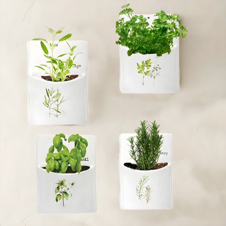 Wall Pocket (Set of 4) – Decorative Hanging Storage for Home Organization and Decor