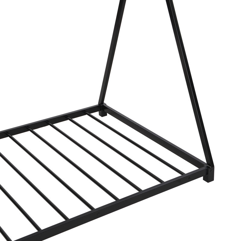 Merax Triangle Structure Metal House Platform Bed Floor Bed