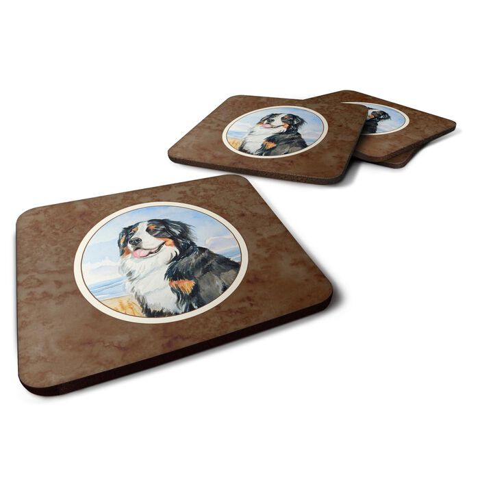 Caroline's Treasures 7012FC Momma's Love Bernese Mountain Dog Foam Coasters (Set of 4), 3.5, Multicolor