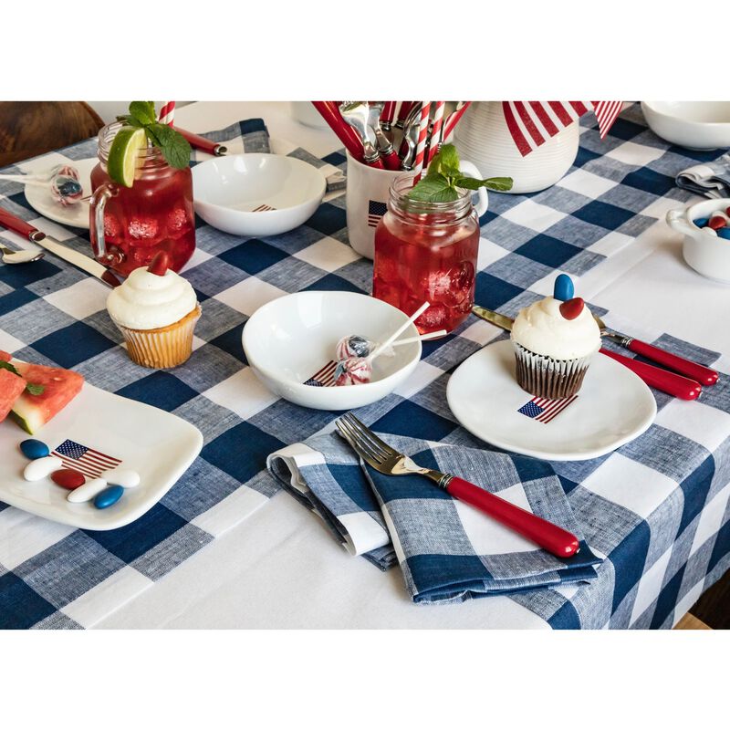 Solino Home 100% Pure Linen Table Runner | Buffalo Check