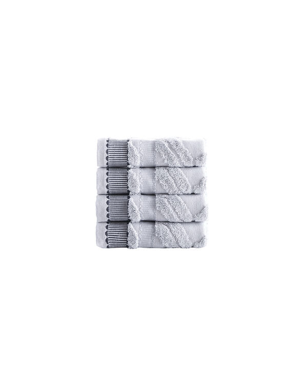 Brooks Brothers Large Square 4 pcs Wash Towels
