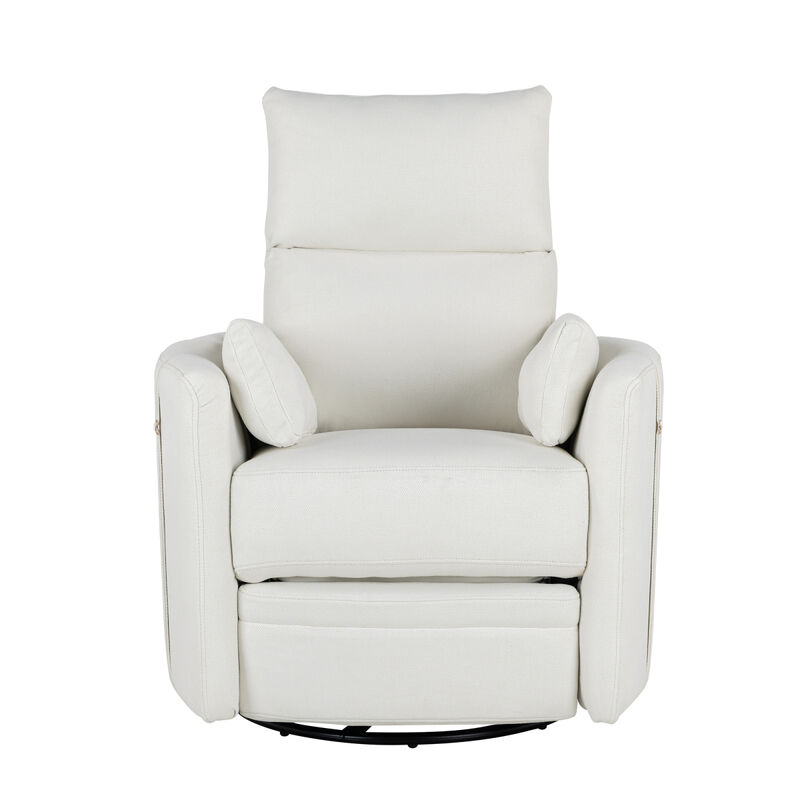 360 Swivel Recliner with Removable Pillows for Living Room
