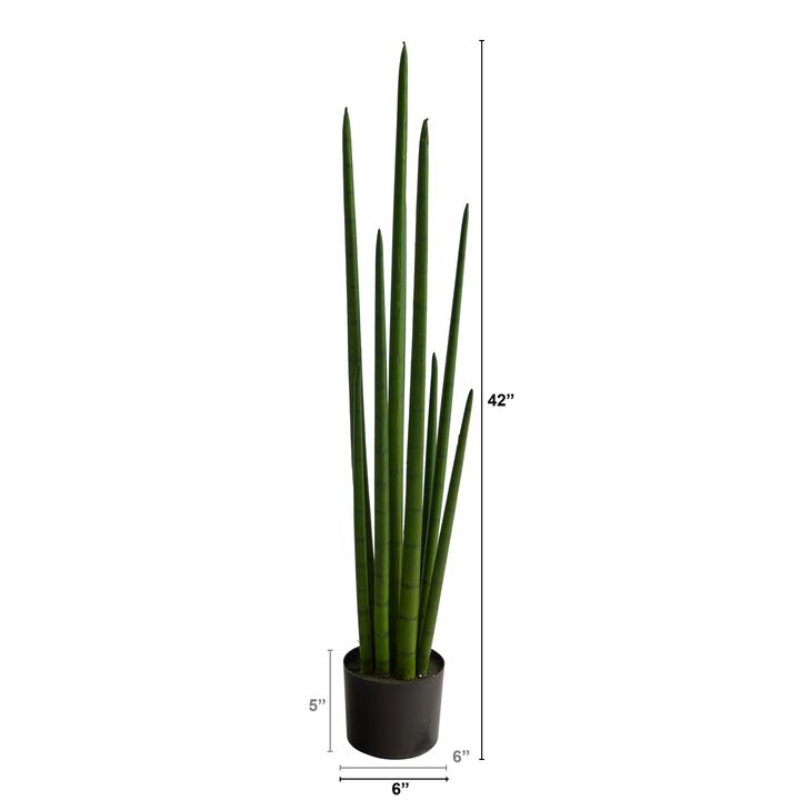 Hivvago 3.5" Sansevieria Snake Artificial Plant