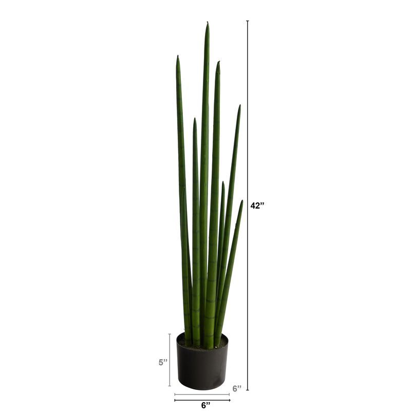 Hivvago 3.5" Sansevieria Snake Artificial Plant