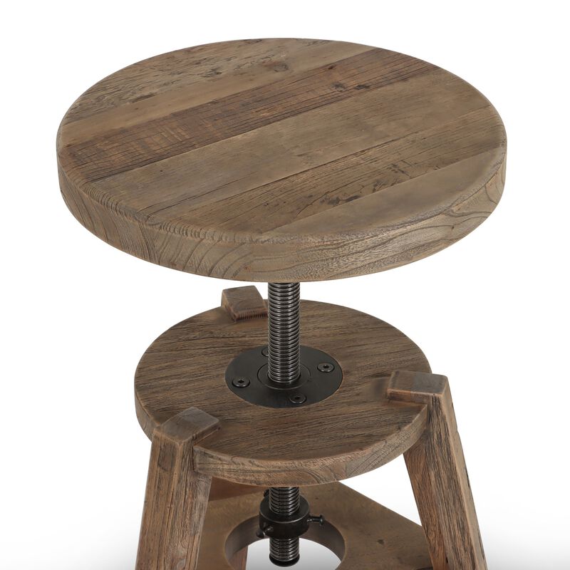 Addy Bleached Elm Stool