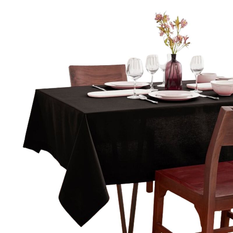 Solino Home Cotton Linen Plain Tablecloth | Dru for Thanksgiving, Christmas