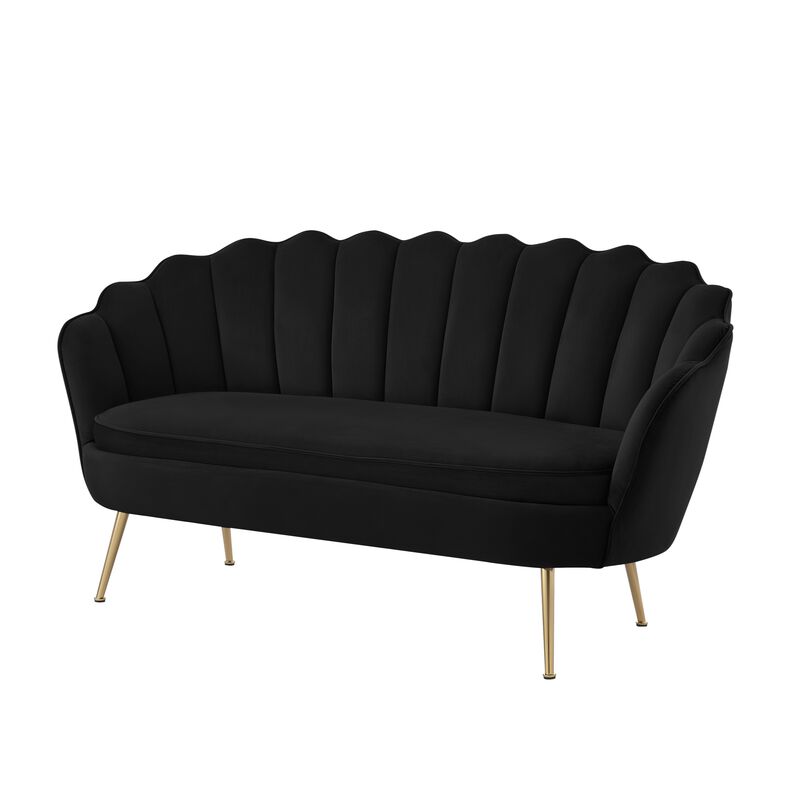 Nicole Miller Orson Velvet Loveseat