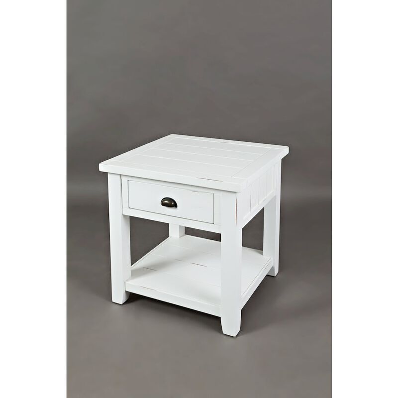 Jofran Inc. Artisan's Craft Farmhouse Solid Acacia End Table