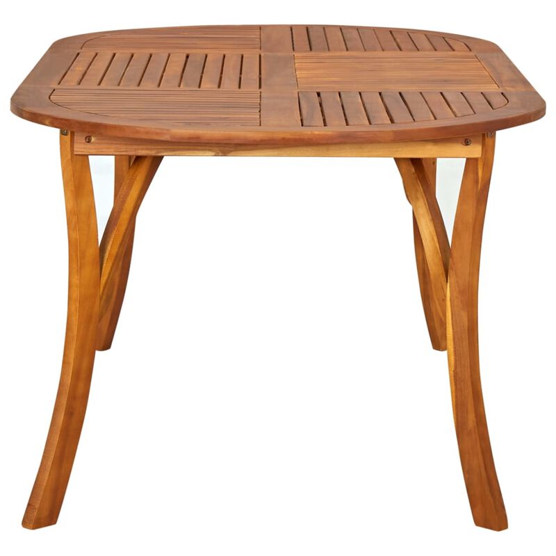 vidaXL Garden Table 79.1"x39.4"x29.5" Solid Acacia Wood