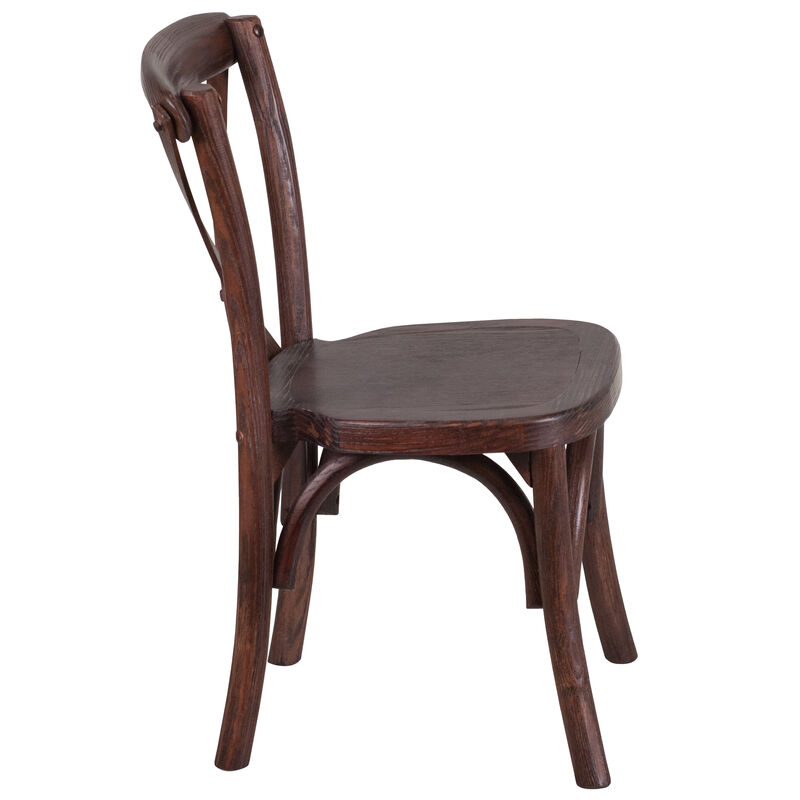 Wood Cross Back Chairs