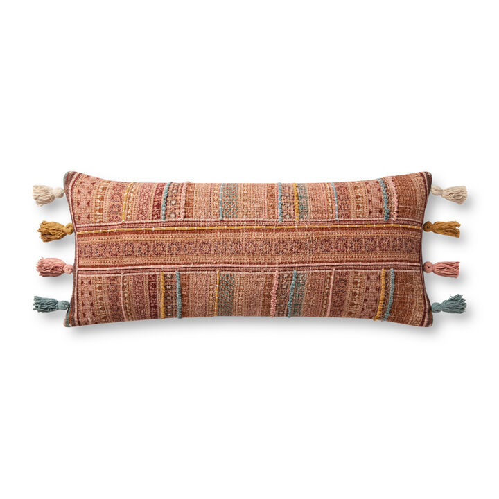Brick/Multi 13''x35'' Poly Pillow