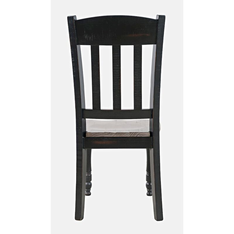 Jofran Madison County Rustic Reclaimed Pine Farmhouse Slatback Dining Chair (Set of 2)