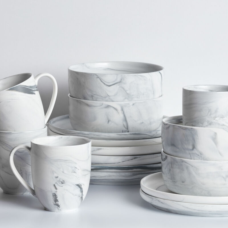 Stone Lain Brighton Porcelain 16 Piece Dinnerware Set