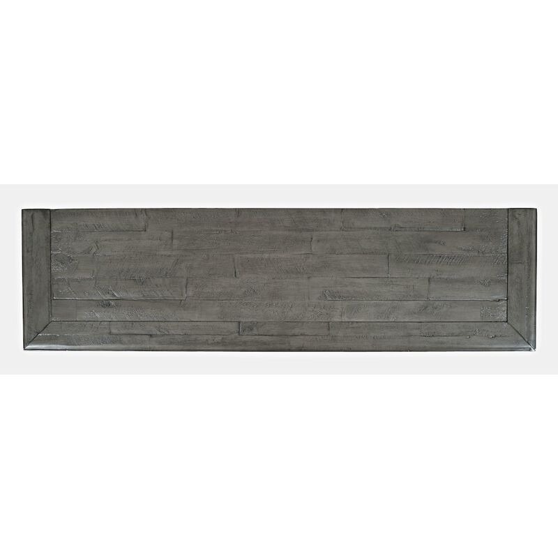 Jofran Rustic Shores 54 Coastal Distressed Acacia Four-Door Credenza Cabinet