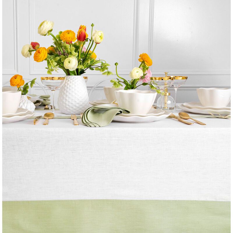Solino Home 100% Pure Linen Tablecloth 60 x 90 Inch | Contempo