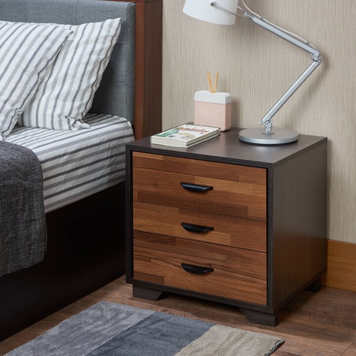 ACME Eloy Accent Table, Walnut & Espresso