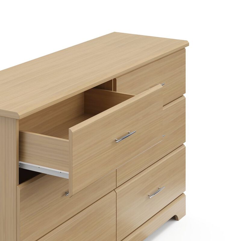 Storkcraft Brookside 6 Drawer Double Dresser (Driftwood)