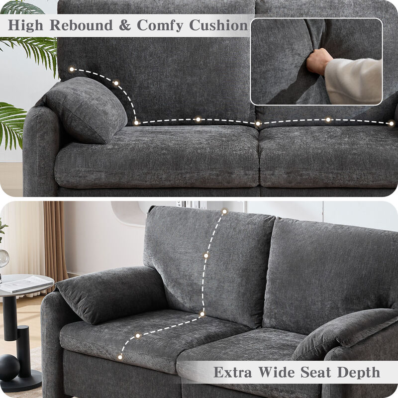Merax Chenille 2-Seat Sofa for Living Room